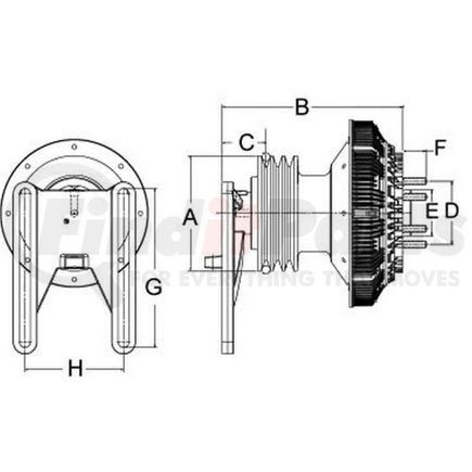79A9067-2 by HORTON - Engine Cooling Fan Clutch