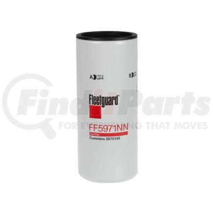 FF5971NN by FLEETGUARD - Fuel Filter - Spin-On, Nanonet, 11.5" Height, 4.736" Largest OD