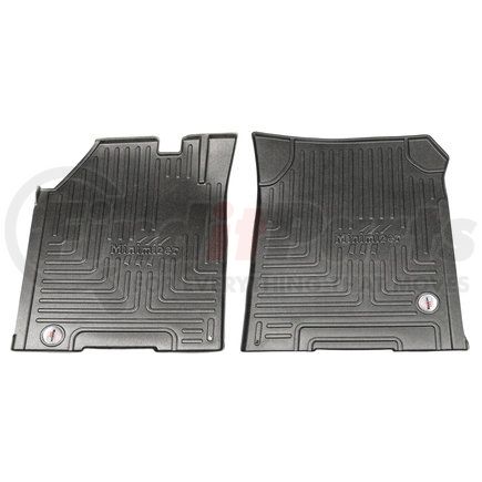 103082 by MINIMIZER - Floor Mats - Black, 2 Piece, Front Row, For Western Star