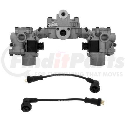 R955411 by MERITOR - ABS Traction Control Valve - 12V, 5.5 psi Crack Pressure, 4S/4M, Bayonet Style Connector