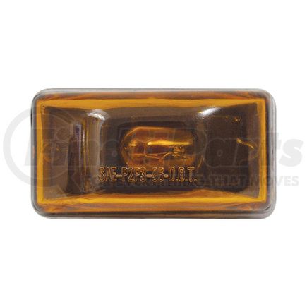 MC95AB by OPTRONICS - Yellow stud mount marker/clearance light with stainless steel base