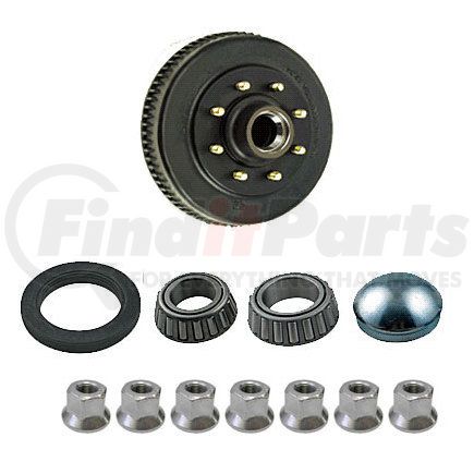 8-219-18UC3 by REDNECK TRAILER - Hub and Drum Assembly - Dexter 8 On 6.5" Standard Hub & Drum Kit For 7K Axles