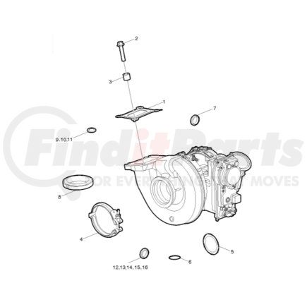 85137676 by MACK - Turbocharger Inlet Pipe