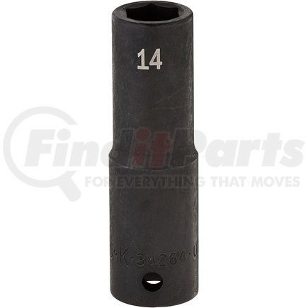 34264 by SK HAND TOOL - 1/2" Dr Deep  Impact Socket, 14mm