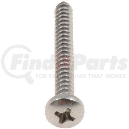 01046 by DORMAN - "Autograde" Self Tapping Screw- Stainless Steel- Pan Phillips Head