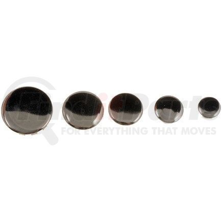 02412 by DORMAN - Universal Chrome Plug Button Assortment, 3/8 ,1/2 ,5/8 ,3/4 ,1 In.