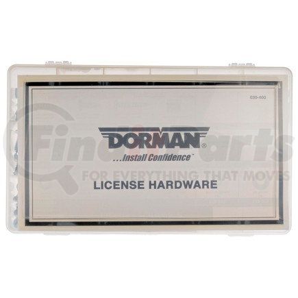 030-400 by DORMAN - Automotive Maintenance Tech Trays - License Plate Fasteners