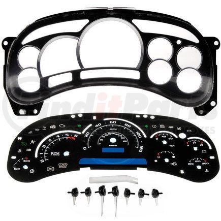 10-0104B by DORMAN - Instrument Cluster Upgrade Kit - Escalade Style With Transmission Temperature