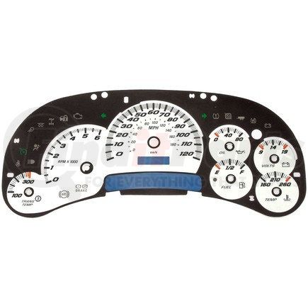 10-0105B by DORMAN - Instrument Cluster Upgrade Kit - White With Transmission Temperature