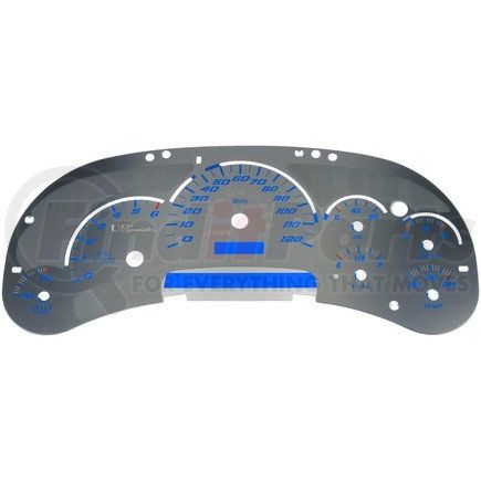10-0106B by DORMAN - Instrument Cluster Upgrade Kit - Stainless Steel With Transmission Temperature