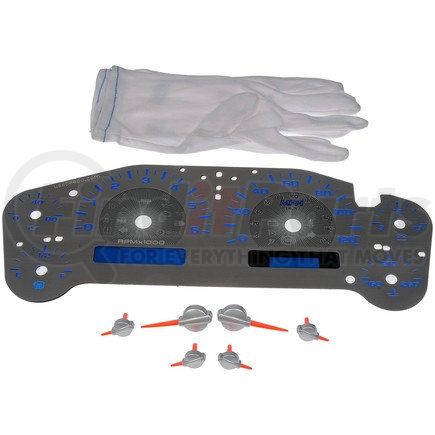 10-0108B by DORMAN - Instrument Cluster Upgrade Kit - Stainless Steel With Transmission Temperature