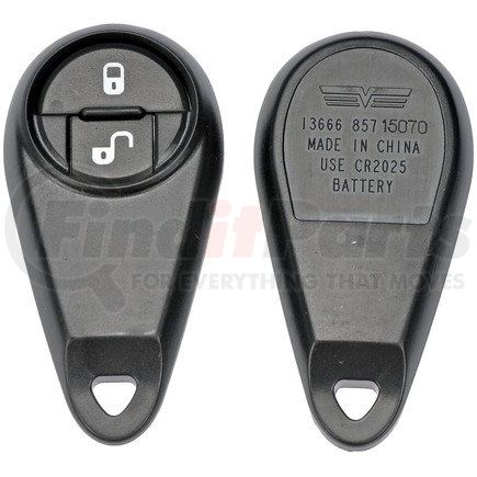 13666 by DORMAN - Keyless Remote Case Repair Kit