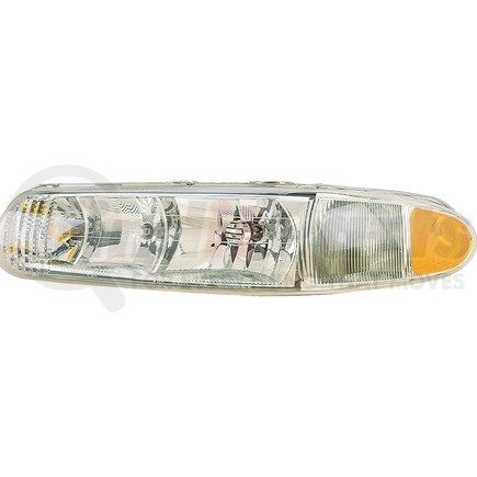 1590096 by DORMAN - Driver Side Headlight Assembly - 12.8V, Clear/Amber Lens, Halogen, for 97-05 Buick Century/Regal