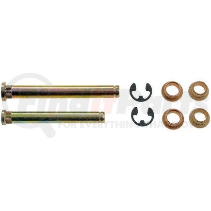 38423 by DORMAN - Door Hinge Pin And Bushing Kit - 2 Pins, 4 Bushings And 2 Clip