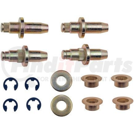 38437 by DORMAN - Door Hinge Pin And Bushing Kit - 4 Pins, 4 Bushings, 2 Washers, And 4 Clips