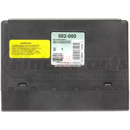 502-000 by DORMAN - Remanufactured Body Control Module
