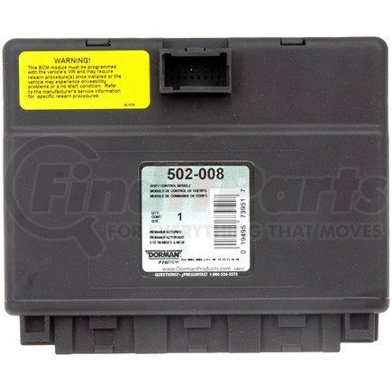 502-008 by DORMAN - Remanufactured Body Control Module