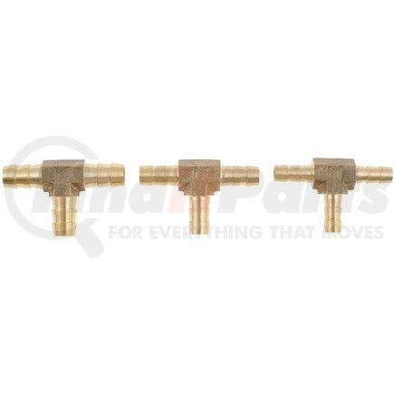 55109 by DORMAN - 1/4 In., 5/16 In. And  3/8 In. Brass Tee Connector Assortment