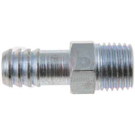 56355 by DORMAN - Heater Hose Connectors - 3/8 In. Hose X 1/4 In. Npt X 1 In. Long Nipple - Metal