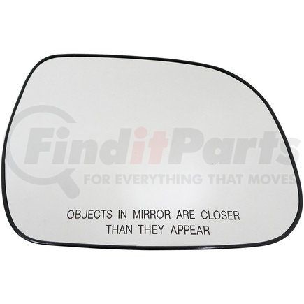 56473 by DORMAN - Plastic Backed Door Mirror Glass