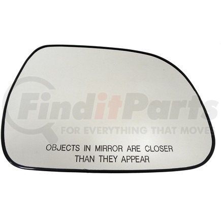 56475 by DORMAN - Plastic Backed Door Mirror Glass