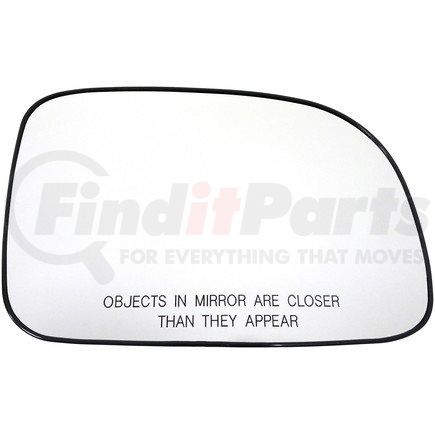56657 by DORMAN - Plastic Backed Door Mirror Glass