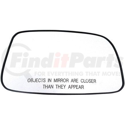 56956 by DORMAN - Plastic Backed Door Mirror Glass