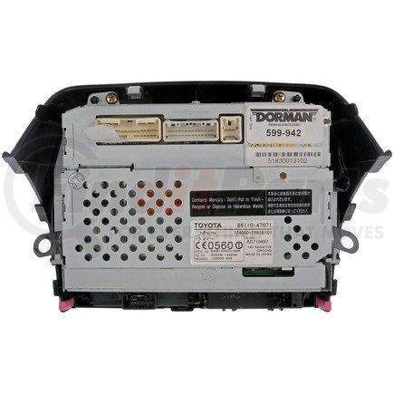 599-942 by DORMAN - Remanufactured Infotainment Display Module