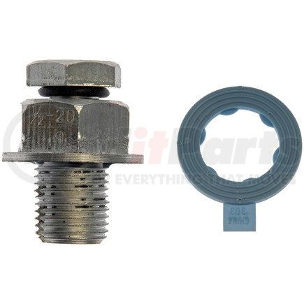 65208 by DORMAN - Oil Drain Plug Piggyback 1/2-20 S.O., Head Size 3/4 In.