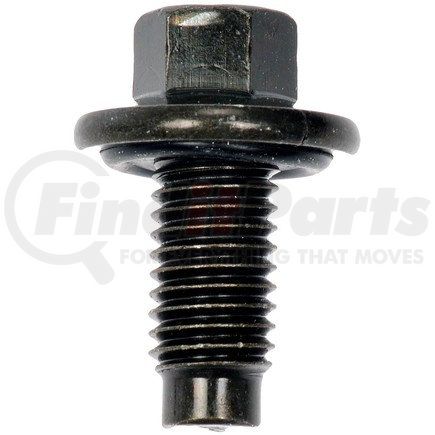 65265 by DORMAN - Oil Drain Plug Pilot Point W Inset Gasket M12-1.75, Head Size 13Mm