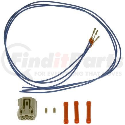 645-744 by DORMAN - 3 Wire Pigtail - Male Connector With Female Terminals