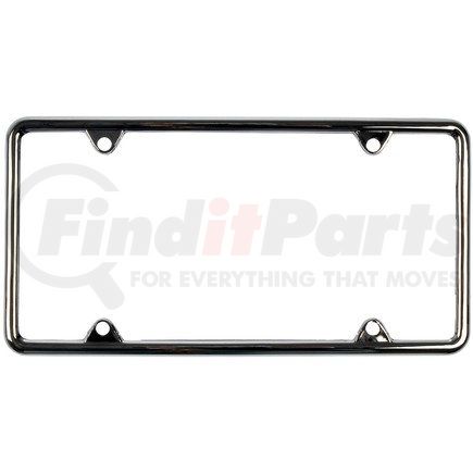 68144 by DORMAN - Universal Metal License Plate Frame Chrome Finish