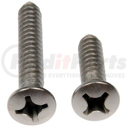 784-165D by DORMAN - Self Tapping Screws - Stainless Steel - Oval Head - No.12 X 1 In., 1-1/2 In.