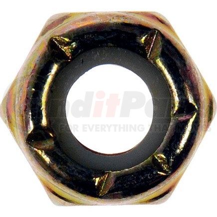 784-750D by DORMAN - Hex Lock Nuts With Nylon Ring - Grade 2 - Thread Size 1/4-20, Height 5/16 In.