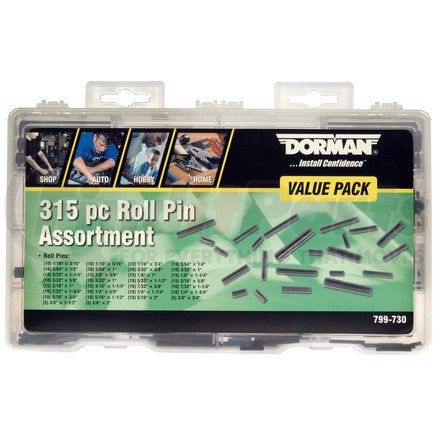 799-730 by DORMAN - Roll Pin Value Pack- 30 Sku's- 315 Pieces