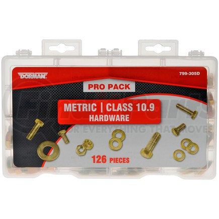799-305D by DORMAN - Pro Pack Metric Class 10.9 Hardware - 126 Pieces