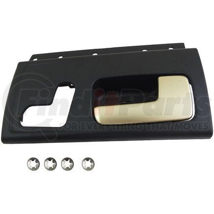 80461 by DORMAN - Interior Door Handle Front Right Kit  Chrome Lever Black Housing