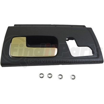 80462 by DORMAN - Interior Door Handle Front Left Kit Gold Lever Black Housing