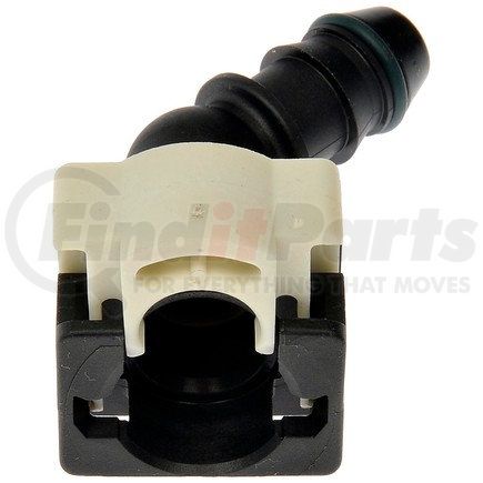 800-937 by DORMAN - 12 mm Fuel Line Connector, Elbow 45 To 1/2 In. Barbed