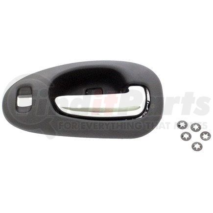 82091 by DORMAN - Interior Door Handle Chrome Lever, Black Housing