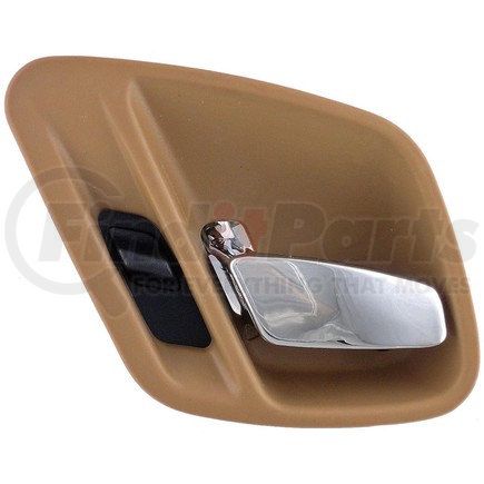 81660 by DORMAN - Interior Door Handle - Front or Rear Left Chrome Lever and Brown (Camel) Housing