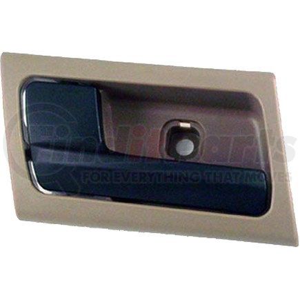 81682 by DORMAN - Interior Door Handle - Front Left - Black Lever+Brown Housing (Parchment/Black)