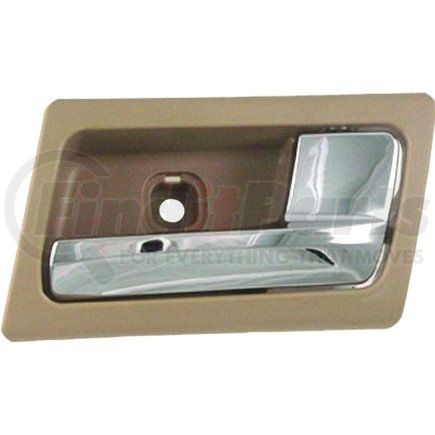 81697 by DORMAN - Interior Door Handle - Front Right - Chrome Lever+Brown Housing (Parchment)