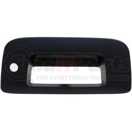 82775 by DORMAN - Tailgate Handle Bezel Smooth Black With Keyhole