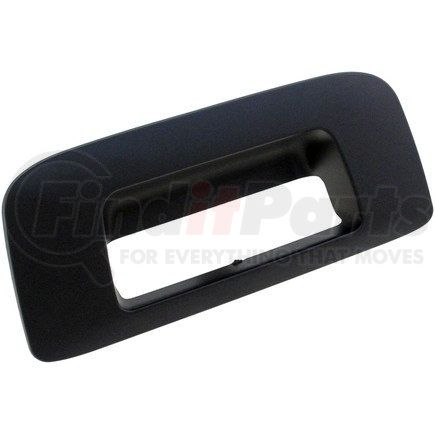 82776 by DORMAN - Tailgate Handle Bezel Smooth Black Without Keyhole