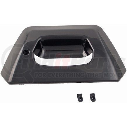 82780 by DORMAN - Tailgate Handle Bezel Smooth Black