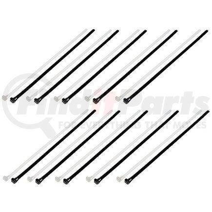 83762 by DORMAN - 12 In. Reusable Black and White Wire Ties