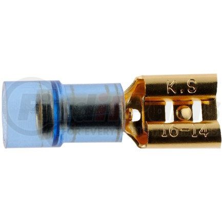 84542 by DORMAN - 16-14 Gauge Female Audio Disconnect, .250 In, Blue