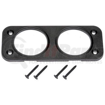 84626 by DORMAN - Dual Hole Flat Panel Mount For 12V Acc