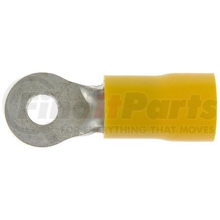 86460 by DORMAN - 4 Gauge Ring Terminal 5/16 Yellow